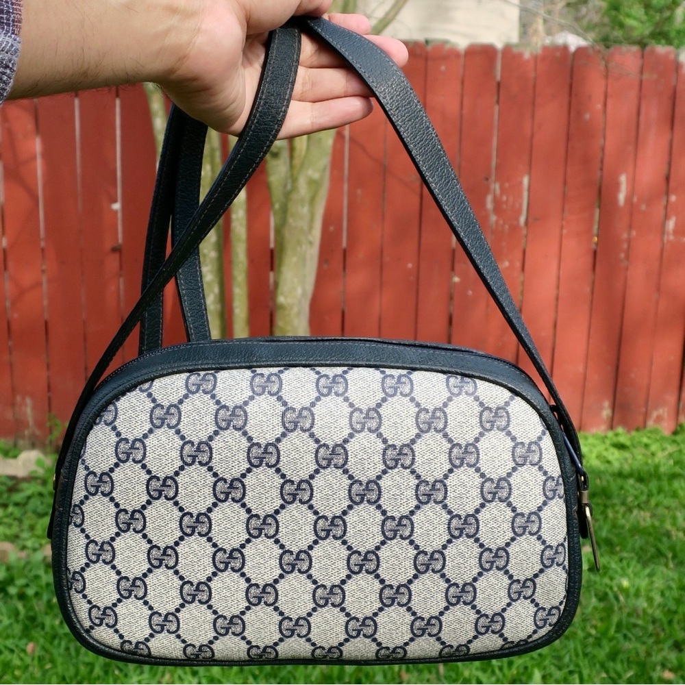 Vintage Gucci Ophidia GG Supreme Navy Blue Shoulder Bag/Crossbody - Picture 3 of 16